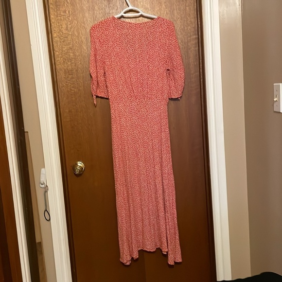 Vintage Red Flower Dress - Picture 2 of 4